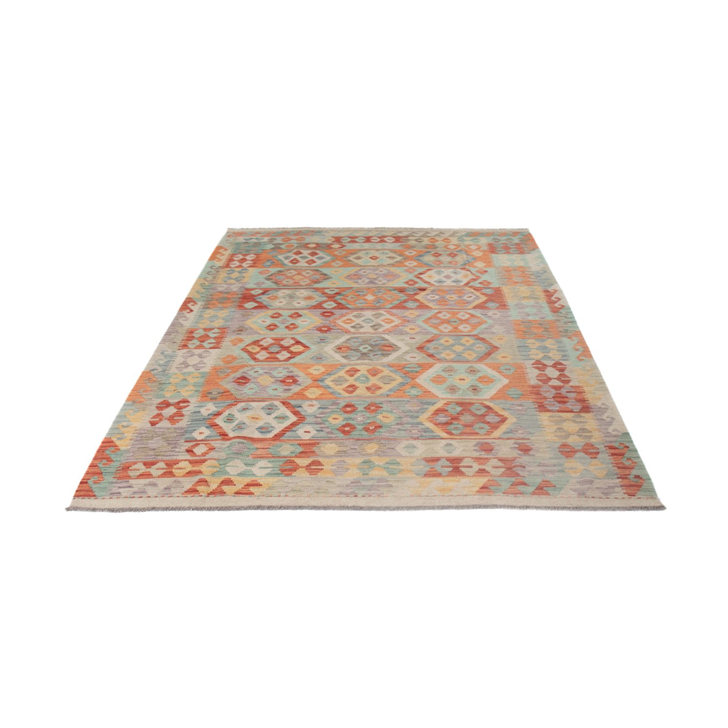 Kelimteppe - Splash - 242 x 178 cm - flerfarget