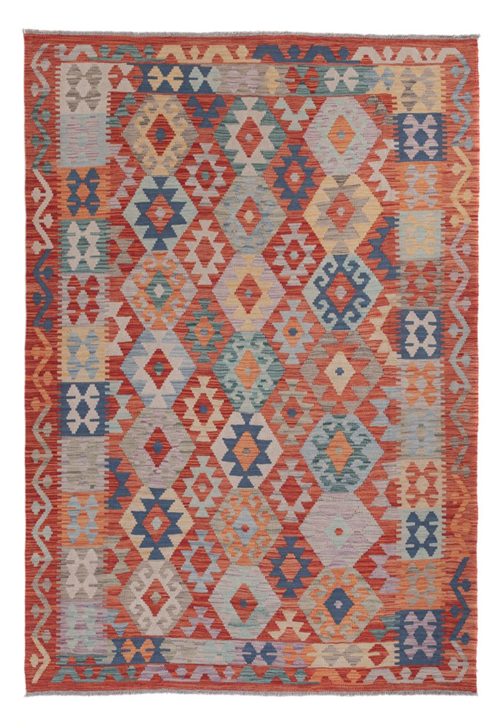 Kelim Rug - Splash - 245 x 170 cm - multicolored