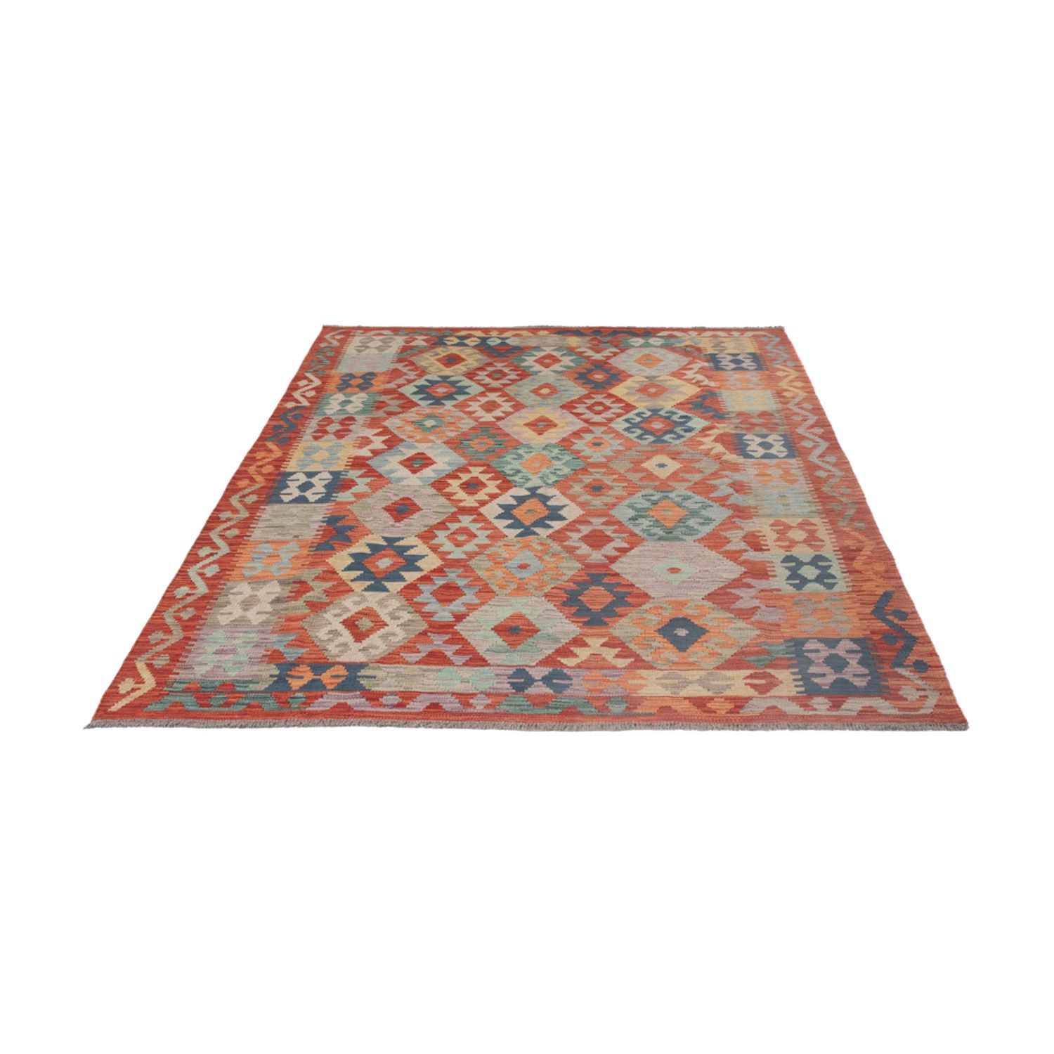 Kelim Rug - Splash - 245 x 170 cm - multicolored
