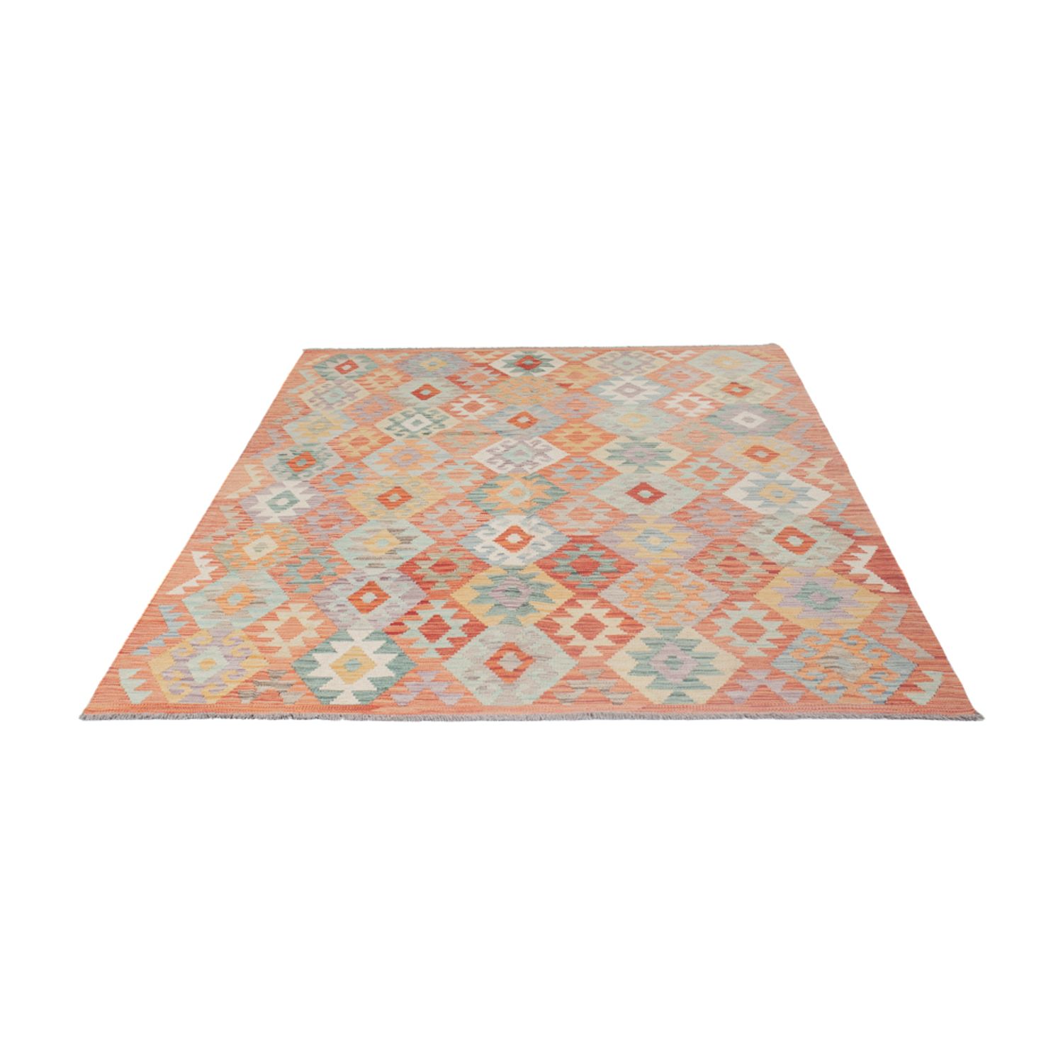 Kelim Rug - Splash - 246 x 179 cm - multicolored