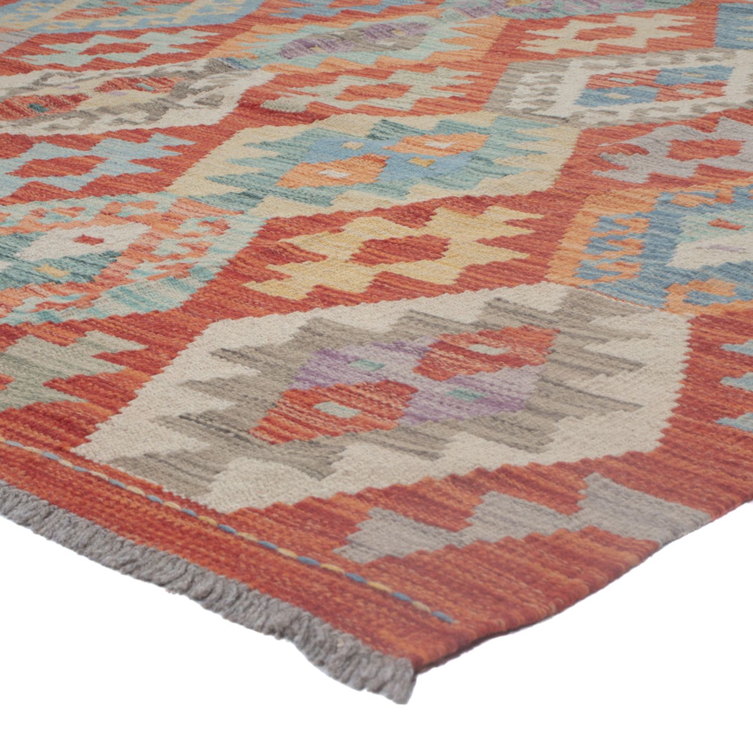 Kelim Rug - Splash - 243 x 177 cm - multicolored