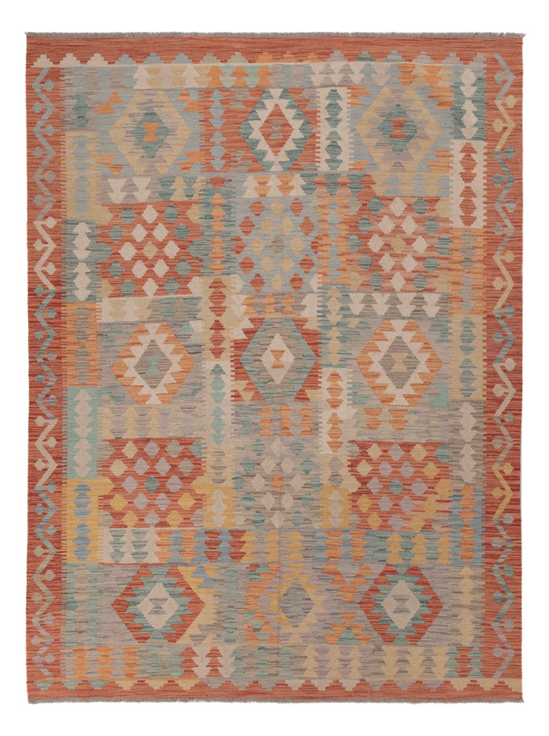 Kelim Rug - Splash - 240 x 176 cm - multicolored