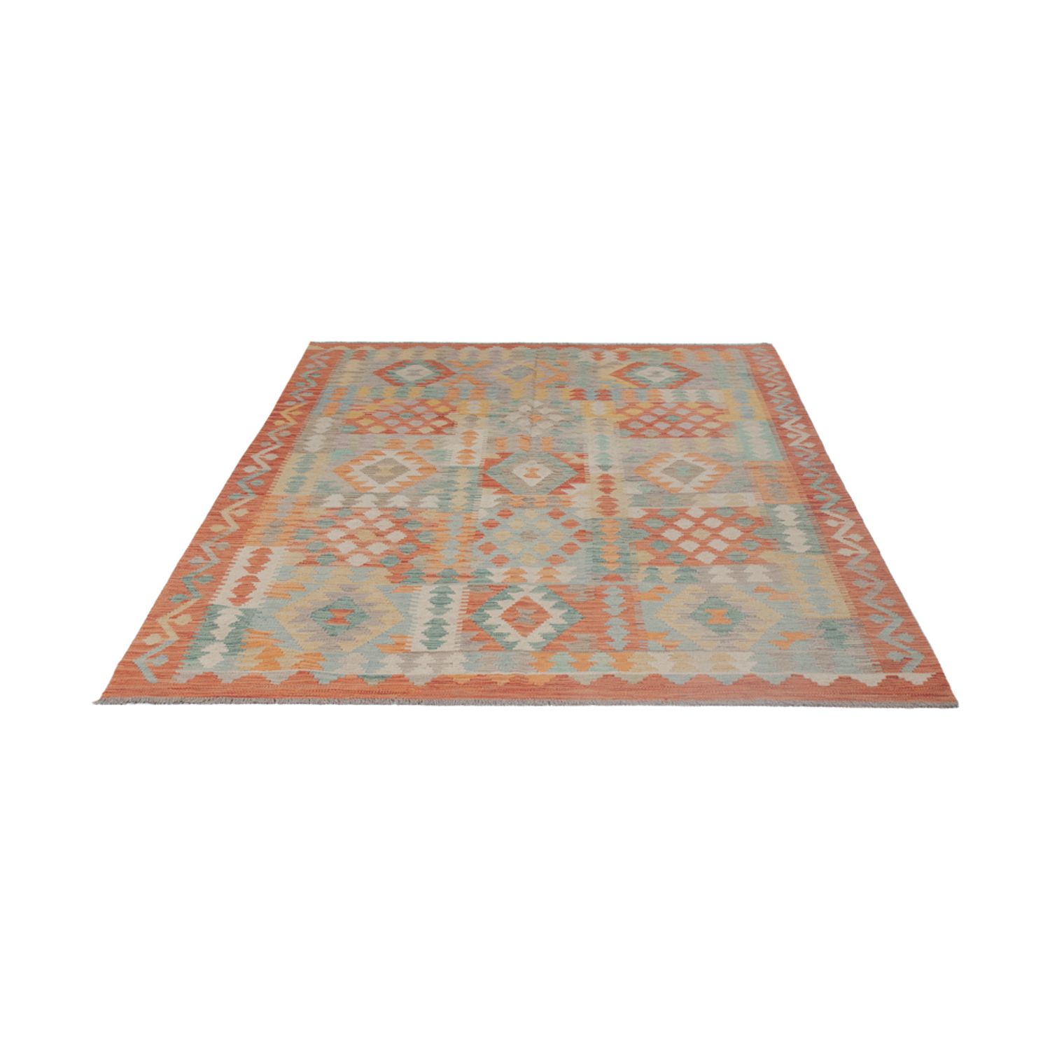 Kelim Rug - Splash - 240 x 176 cm - multicolored