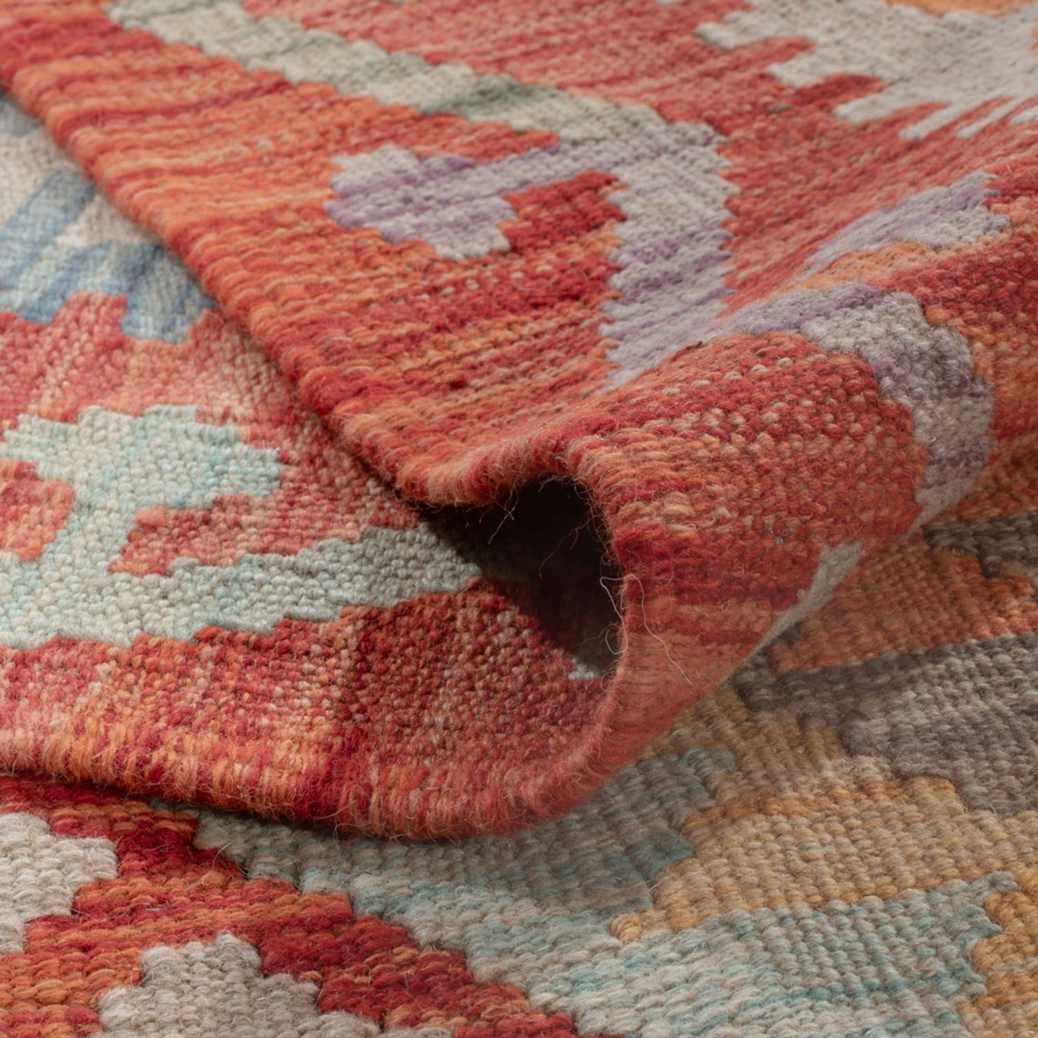 Kelimteppe - Splash - 248 x 180 cm - flerfarget