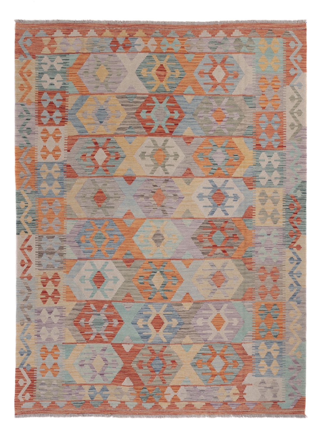 Kelim Rug - Splash - 235 x 168 cm - multicolored