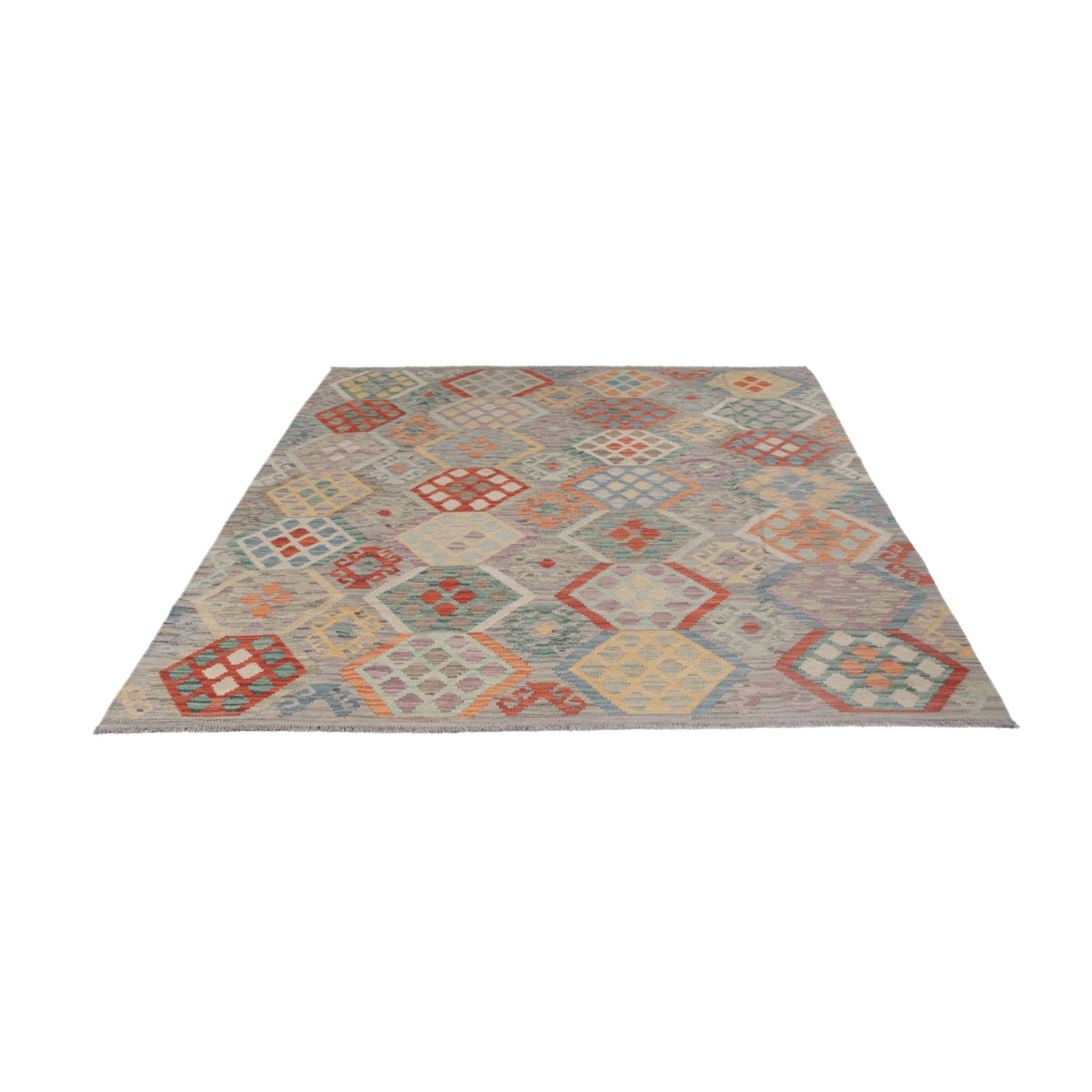 Kelim Rug - Splash - 238 x 176 cm - multicolored