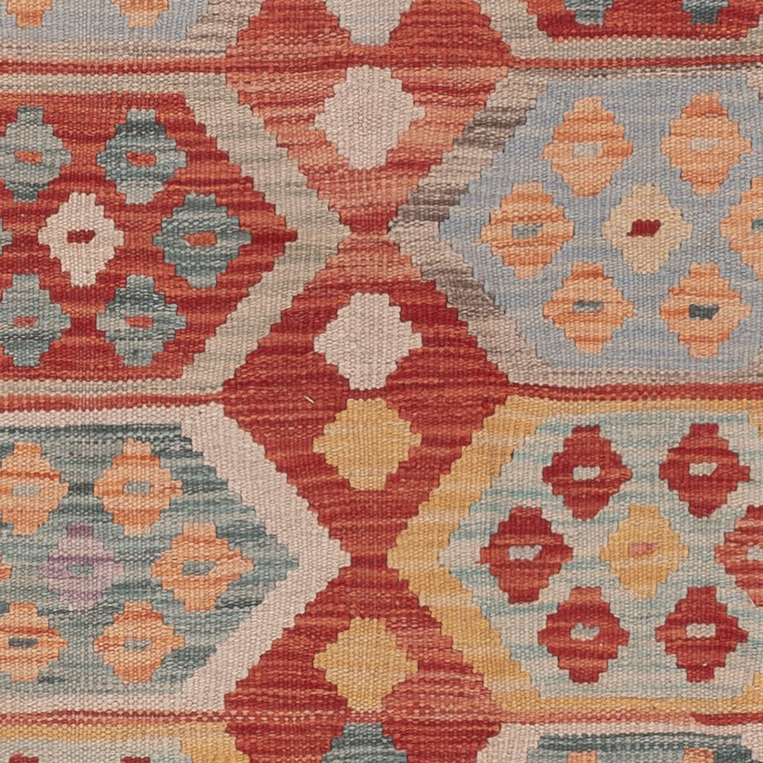 Kelim Rug - Splash - 193 x 149 cm - multicolored