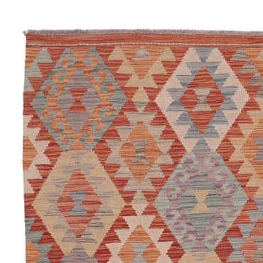 Kelim Rug - Splash - 202 x 156 cm - multicolored