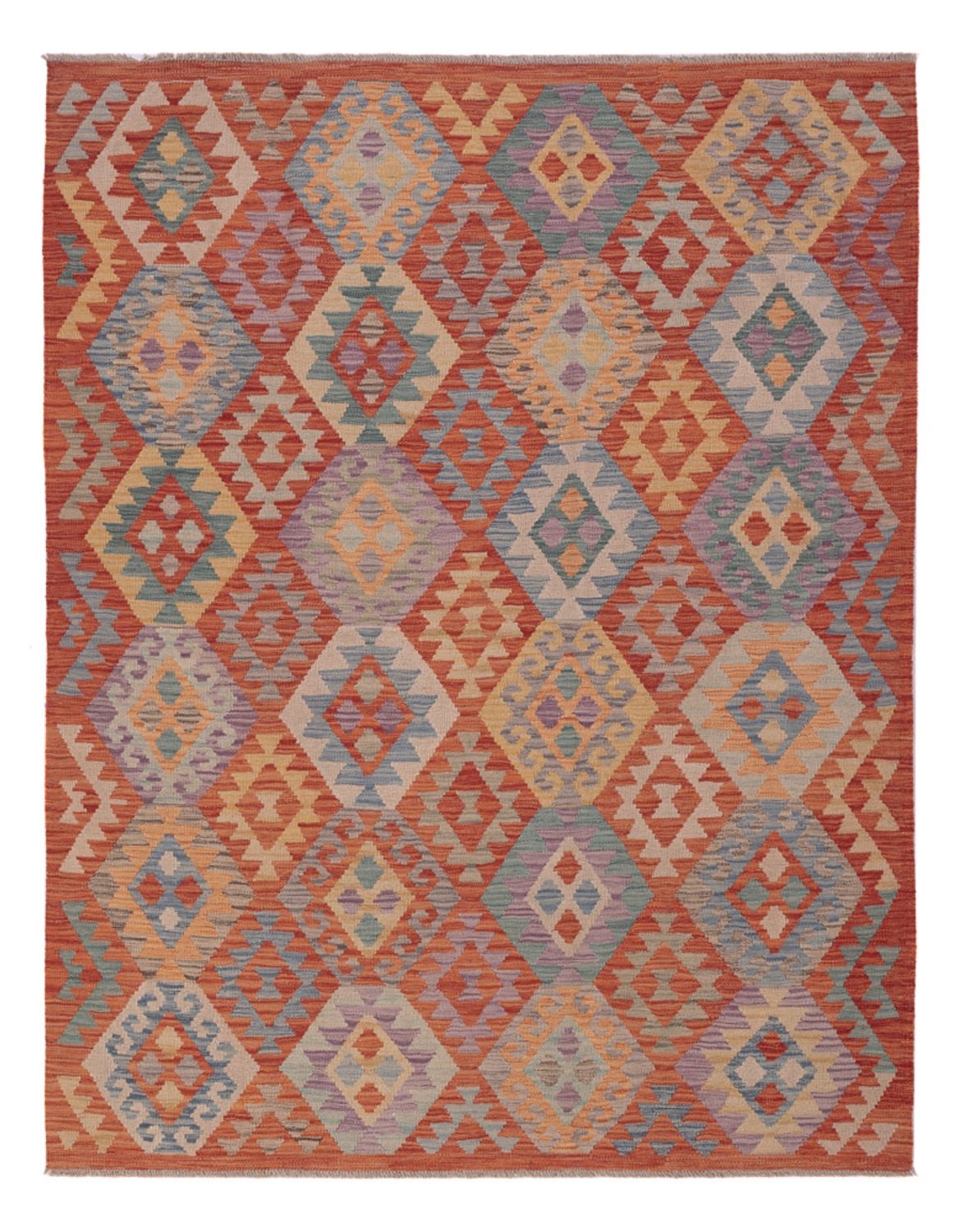 Kelim Rug - Splash - 201 x 158 cm - multicolored