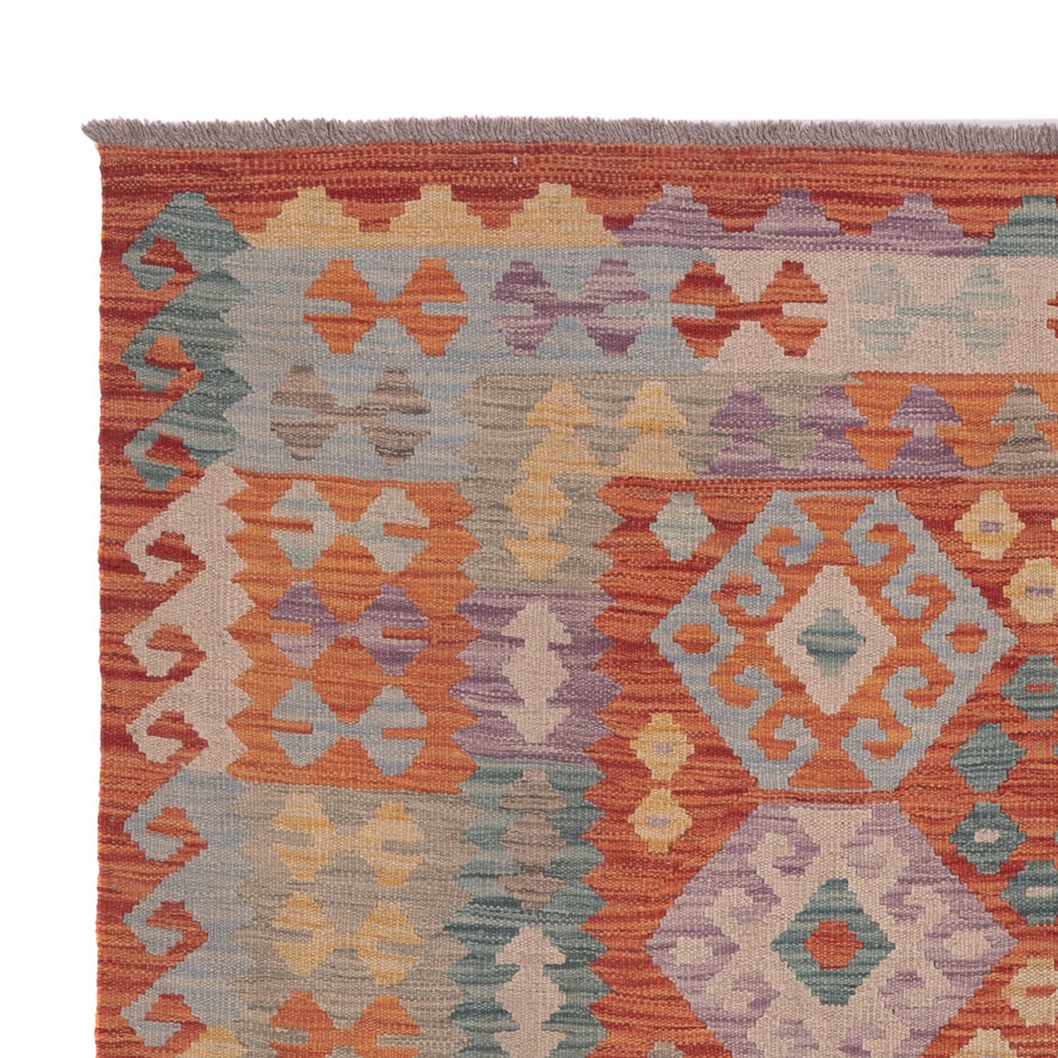 Kelim Teppich - Splash - 195 x 149 cm - mehrfarbig