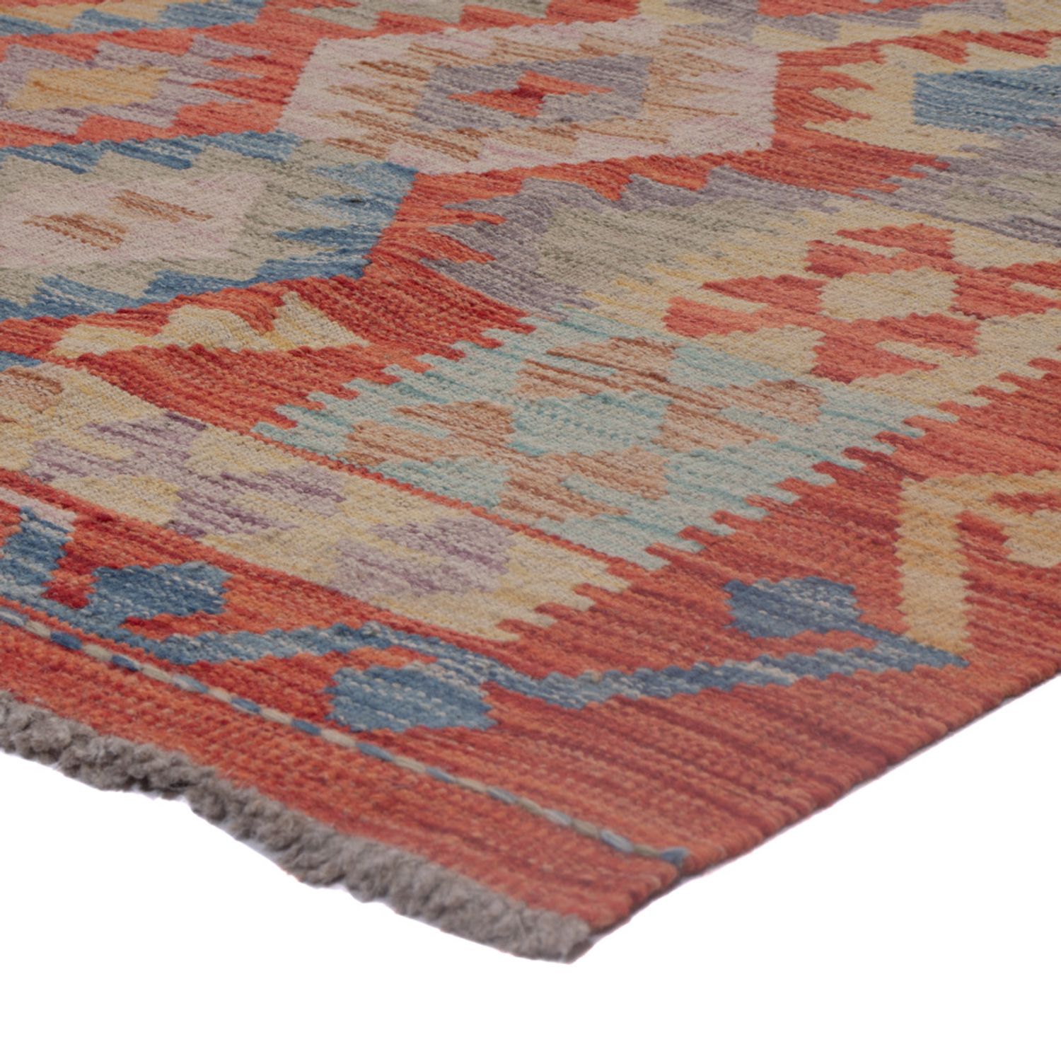 Kelim Rug - Splash - 196 x 150 cm - multicolored