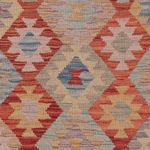 Kelim Rug - Splash - 196 x 150 cm - multicolored