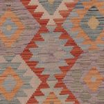 Kelim Rug - Splash - 193 x 148 cm - multicolored