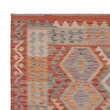 Kelim Rug - Splash - 198 x 152 cm - multicolored