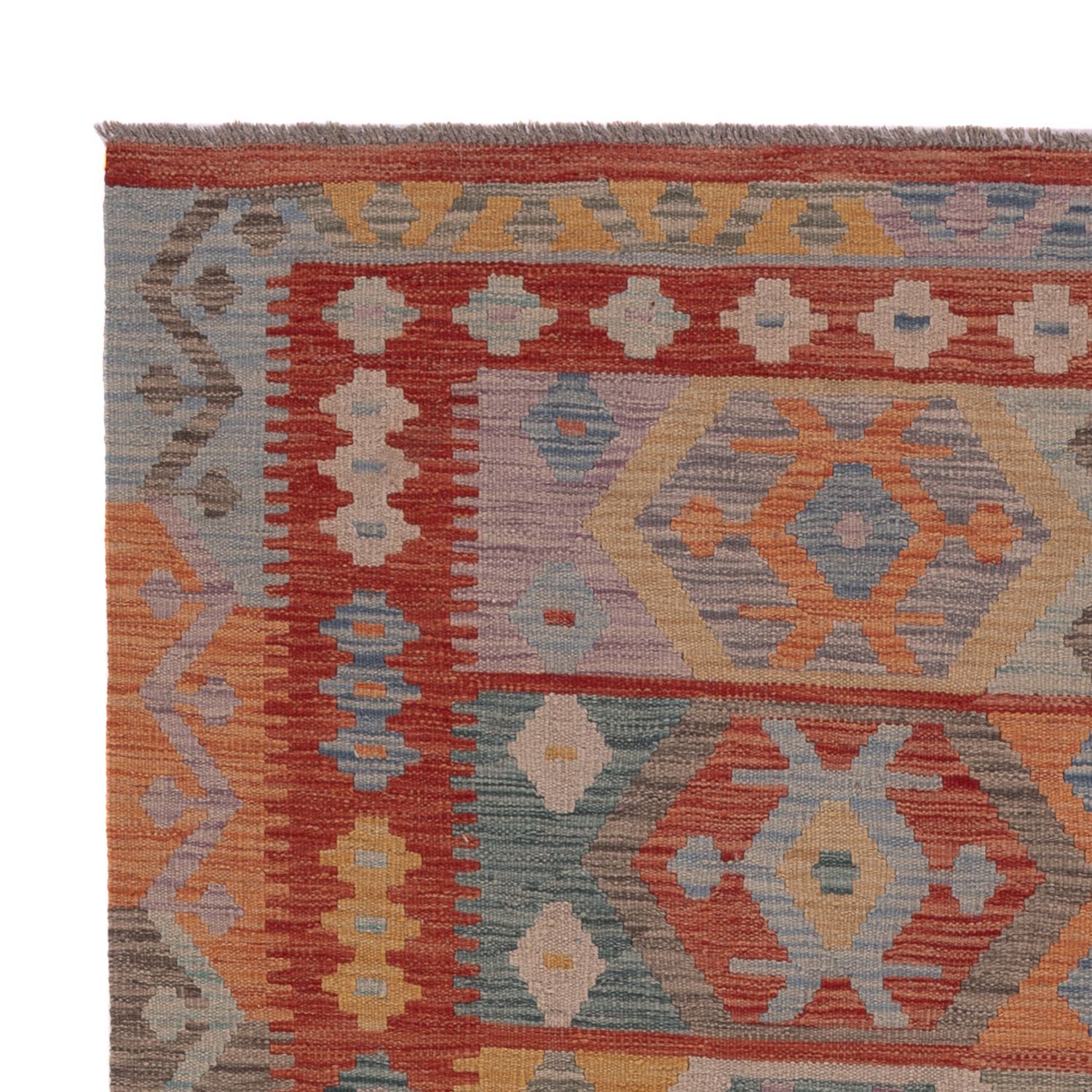 Kelim Rug - Splash - 202 x 150 cm - multicolored