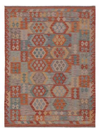 Kelim Rug - Splash - 198 x 150 cm - multicolored