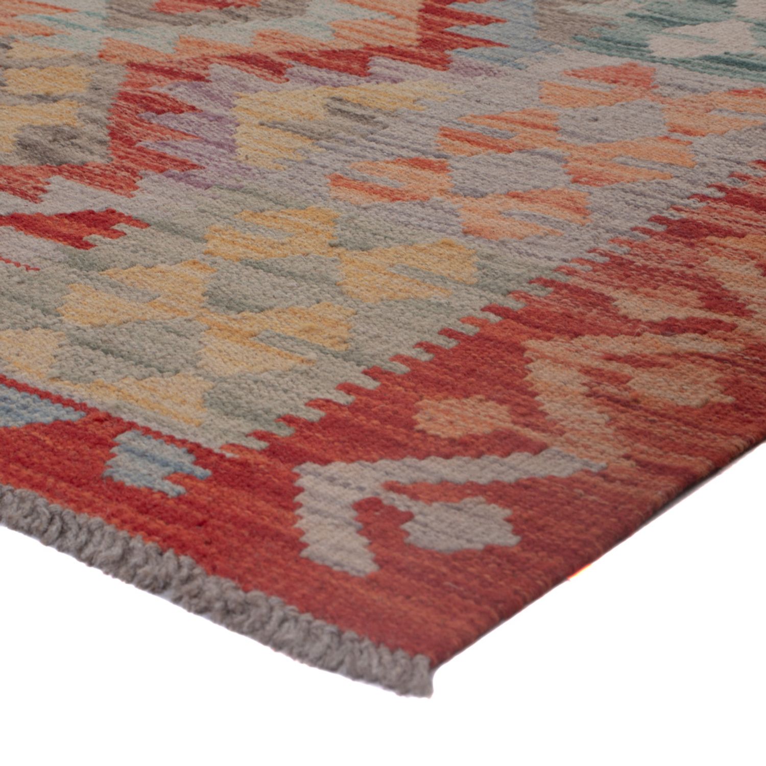 Kelim Rug - Splash - 195 x 145 cm - multicolored