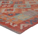Kelim Rug - Splash - 198 x 154 cm - multicolored