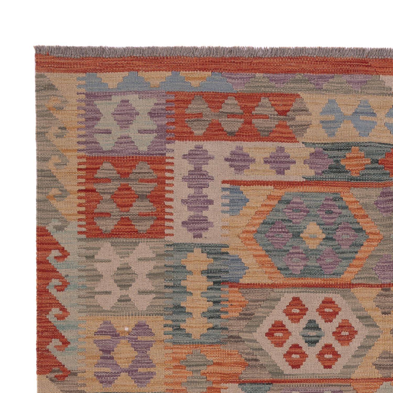 Kelim Rug - Splash - 192 x 146 cm - multicolored