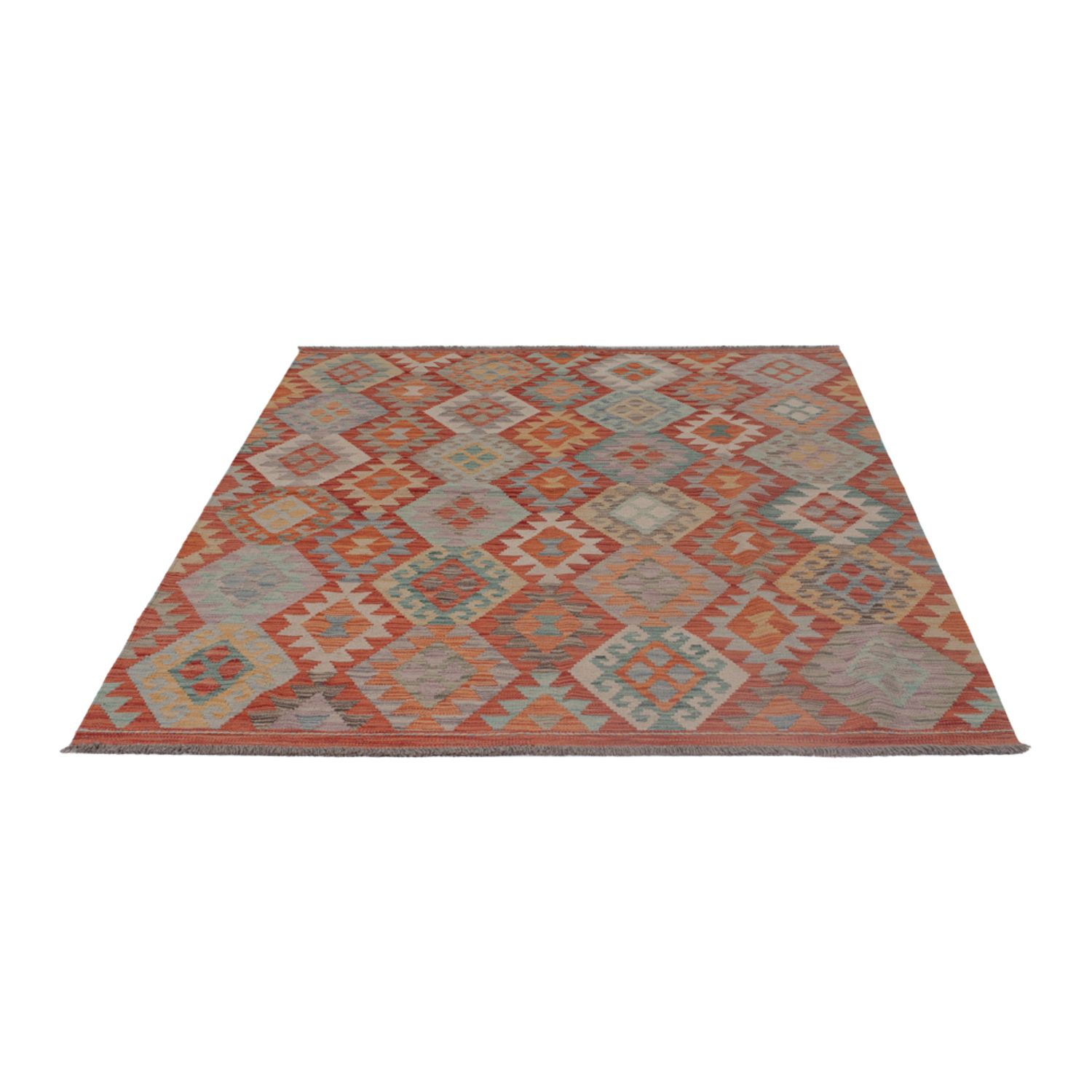 Kelim Rug - Splash - 200 x 154 cm - multicolored