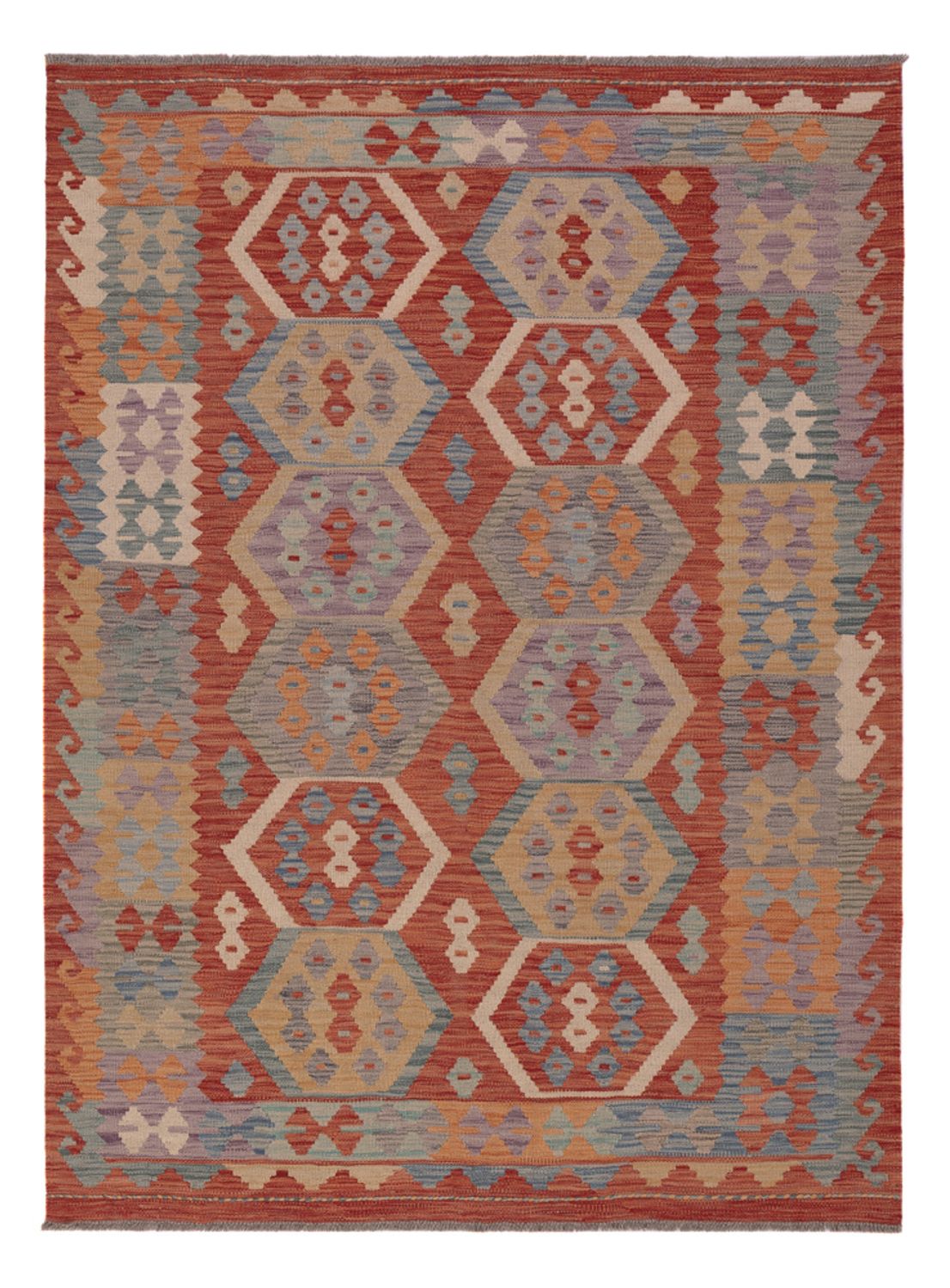 Kelim Rug - Splash - 200 x 150 cm - multicolored