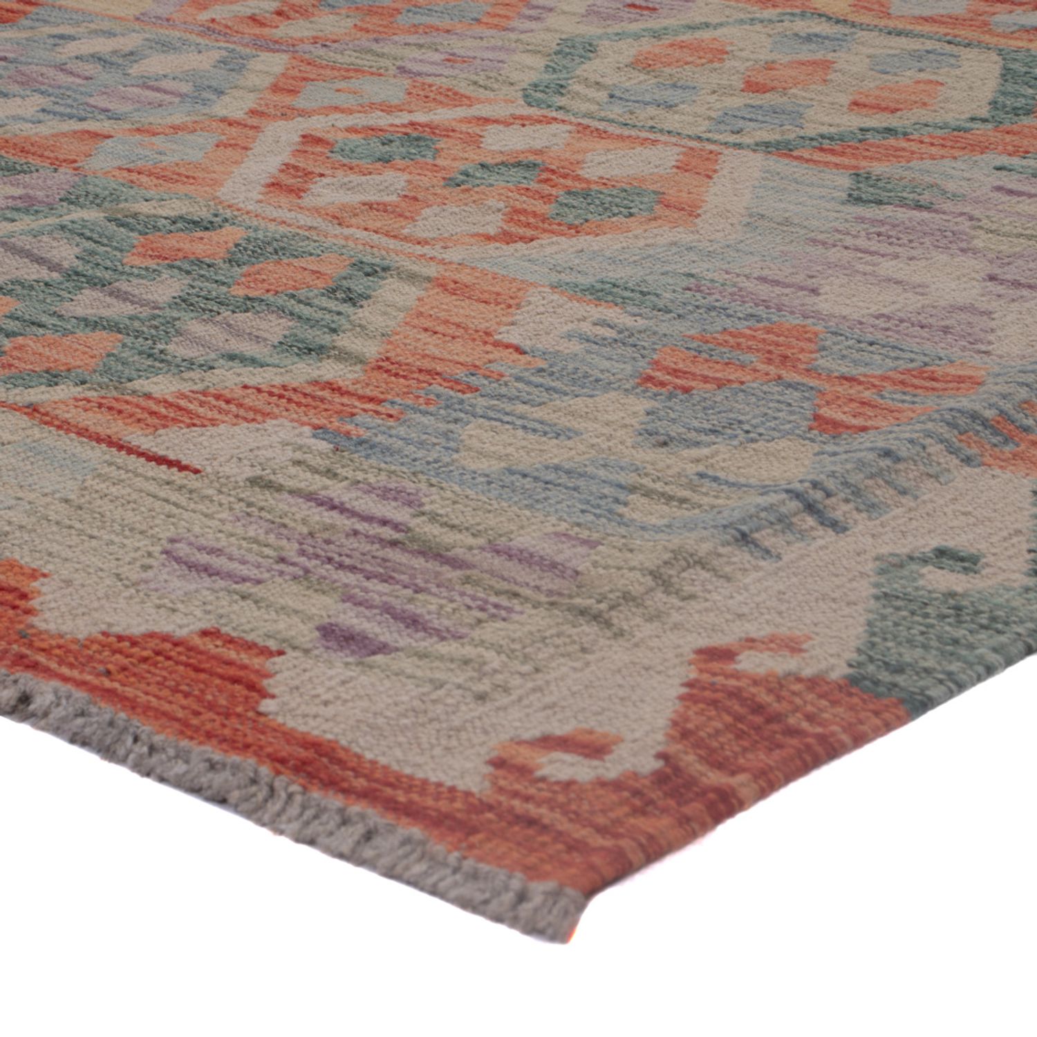 Kelim Rug - Splash - 192 x 150 cm - multicolored