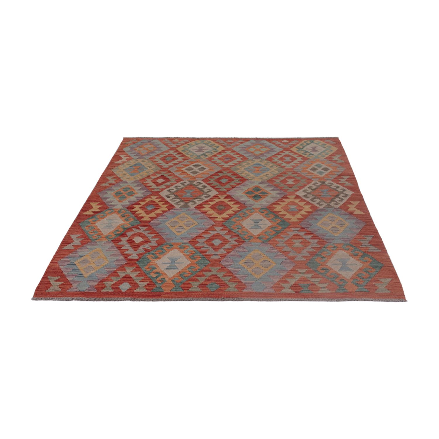 Kelim Rug - Splash - 200 x 155 cm - multicolored