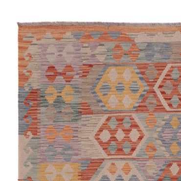 Tapete Kelim - Splash - 193 x 150 cm - multicolorido