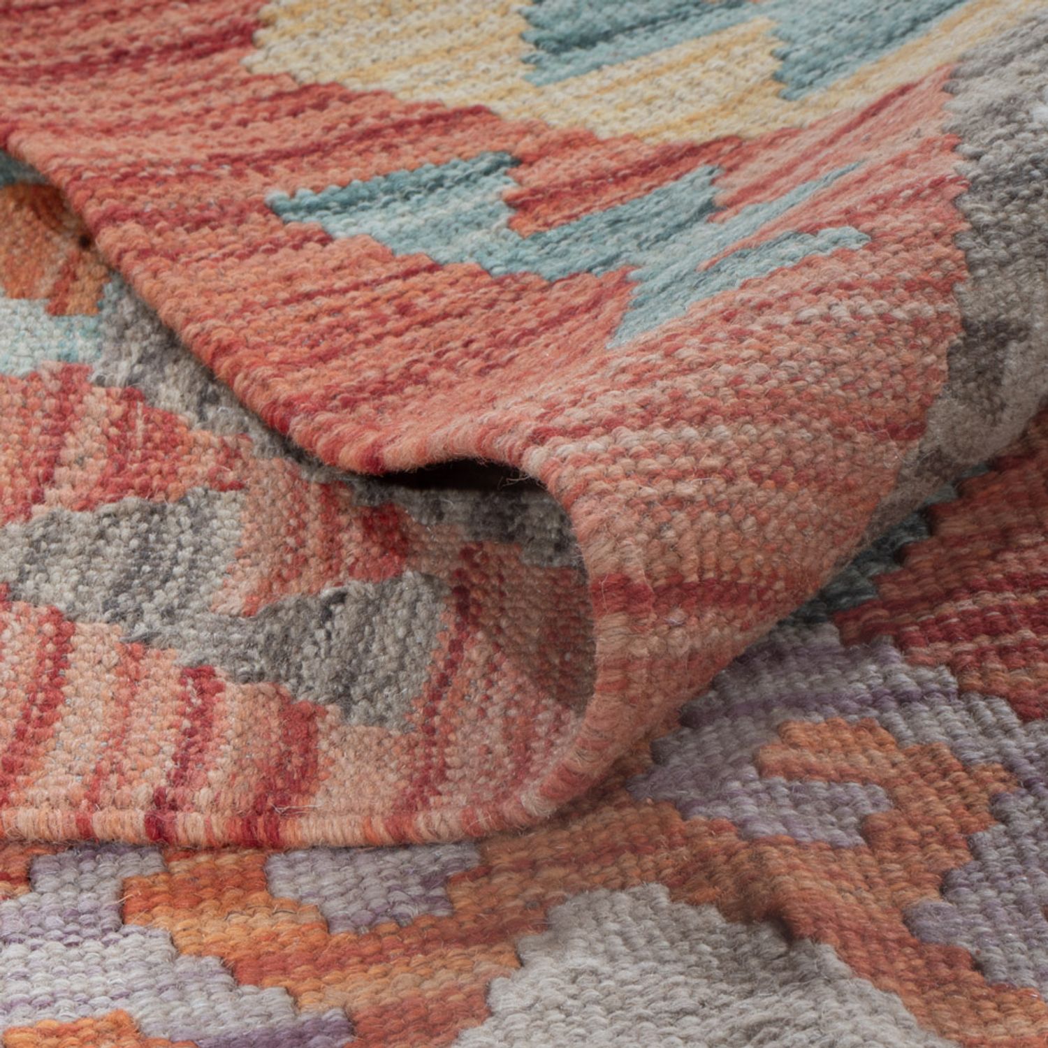 Kelimteppe - Splash - 243 x 179 cm - flerfarget