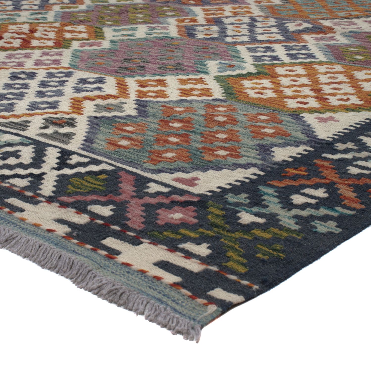 Kelim Rug - Splash - 291 x 207 cm - multicolored