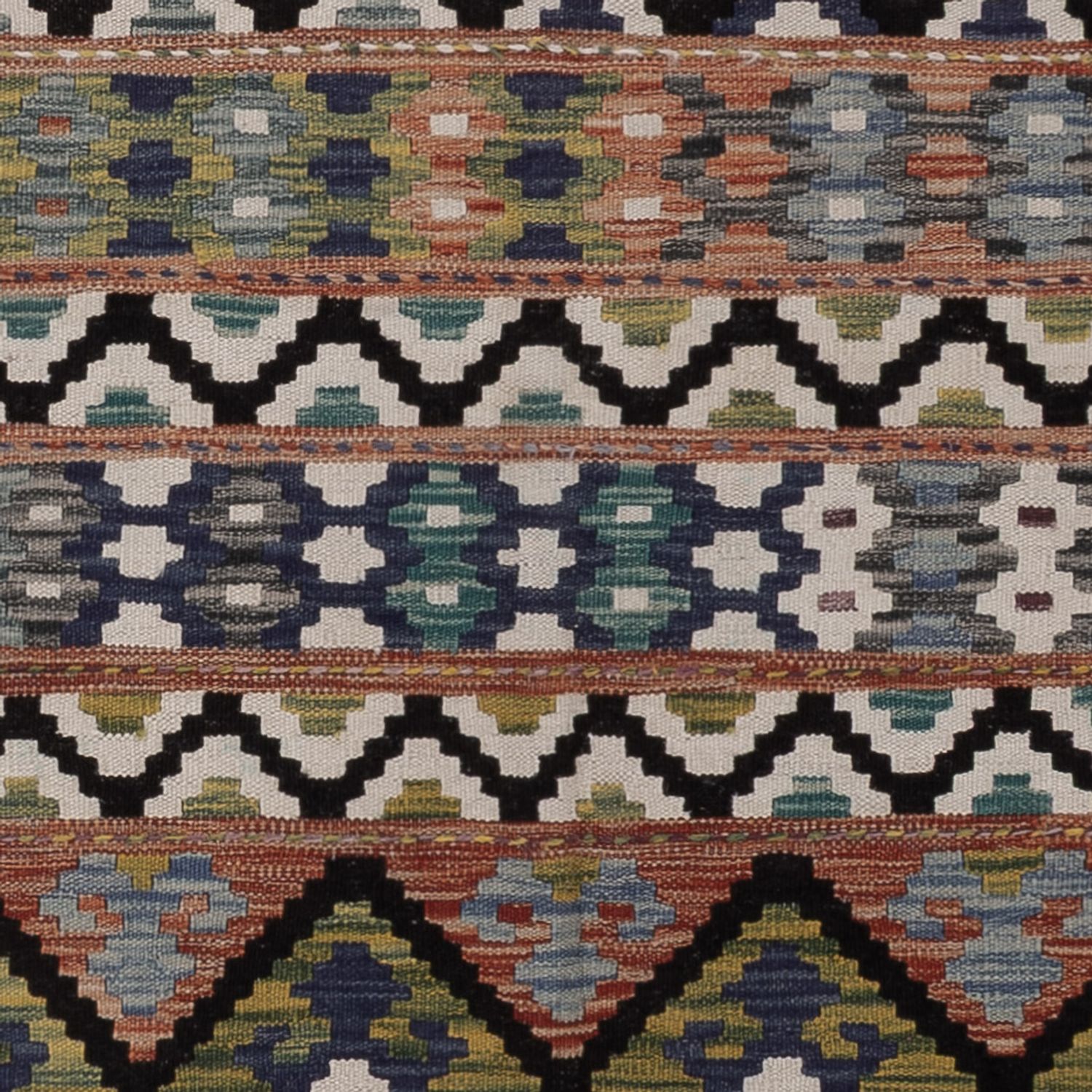 Kelim Rug - Splash - 288 x 203 cm - multicolored