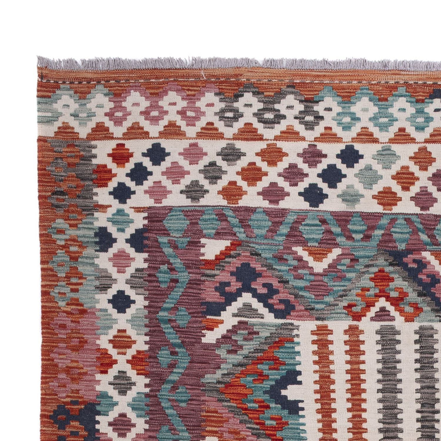 Kelimteppe - Splash - 309 x 209 cm - flerfarget