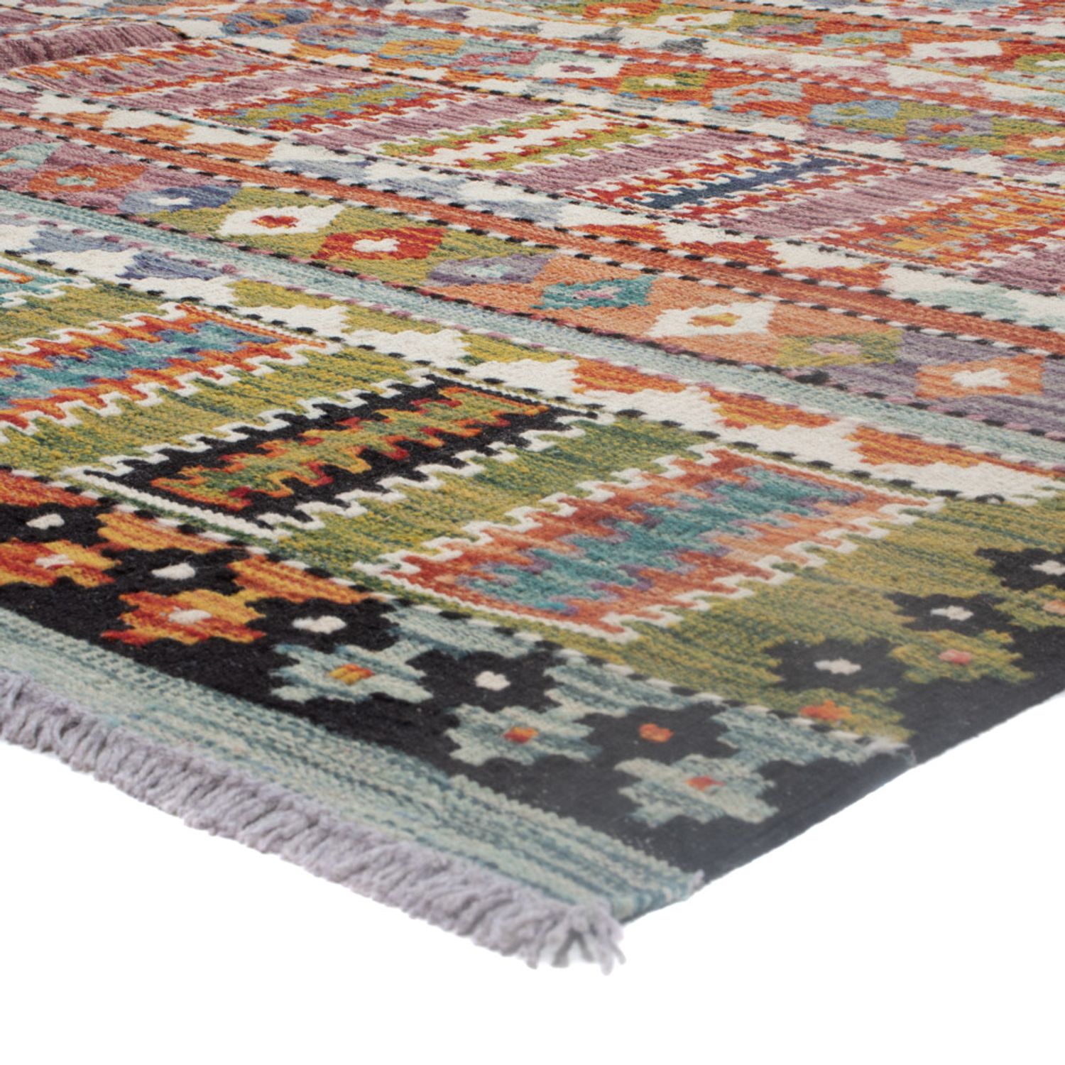 Kelim Rug - Splash - 298 x 204 cm - multicolored