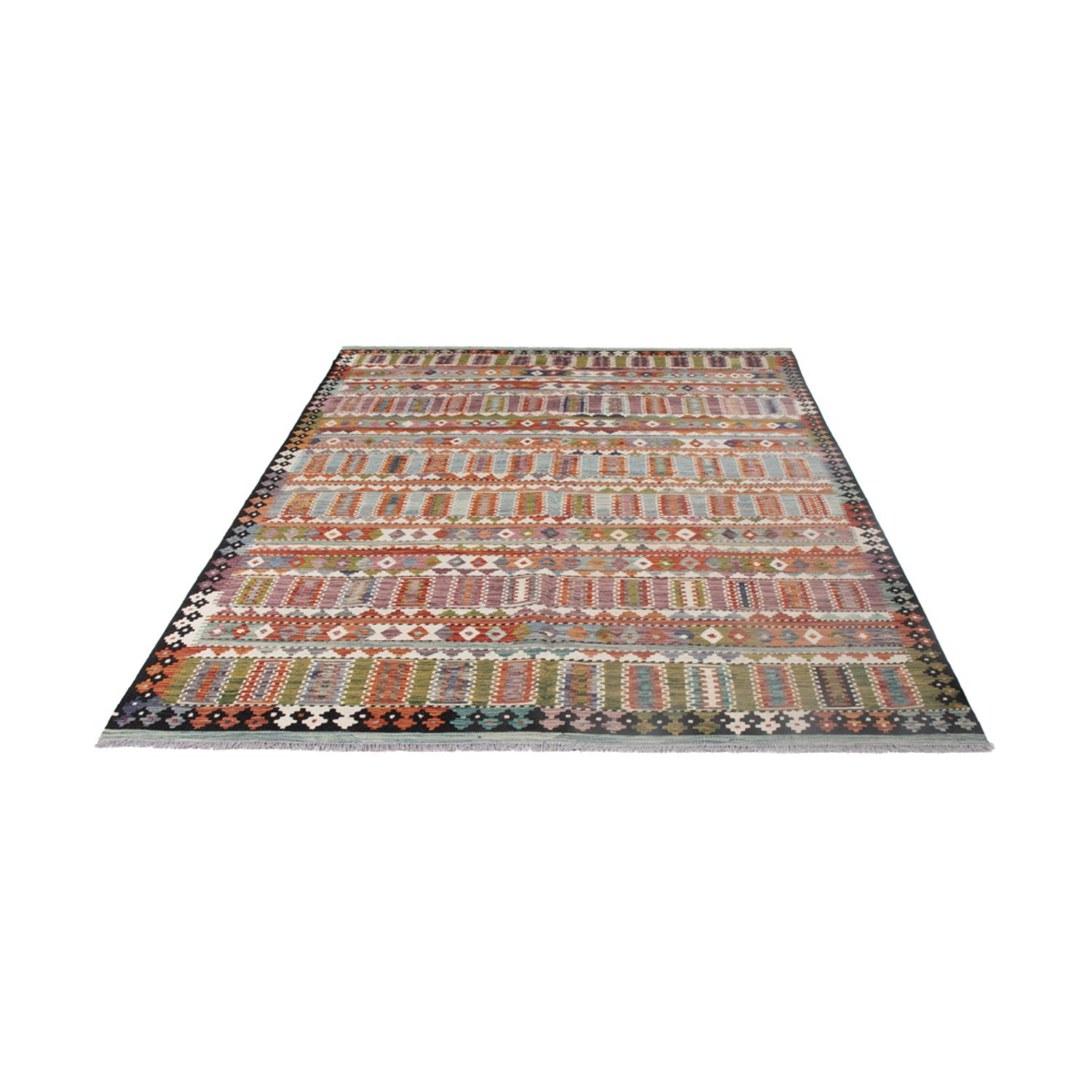 Kelim Rug - Splash - 298 x 204 cm - multicolored