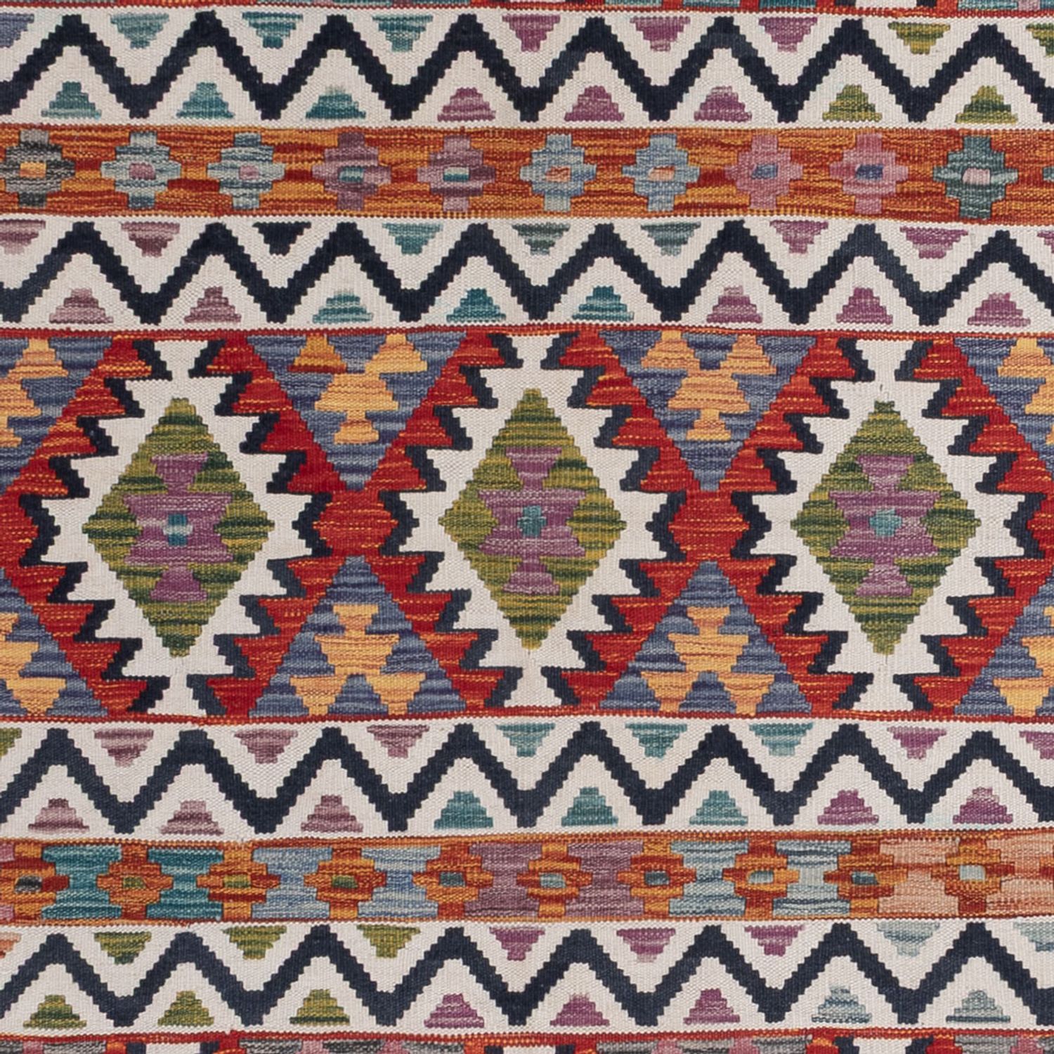 Kelim Rug - Splash - 295 x 211 cm - multicolored