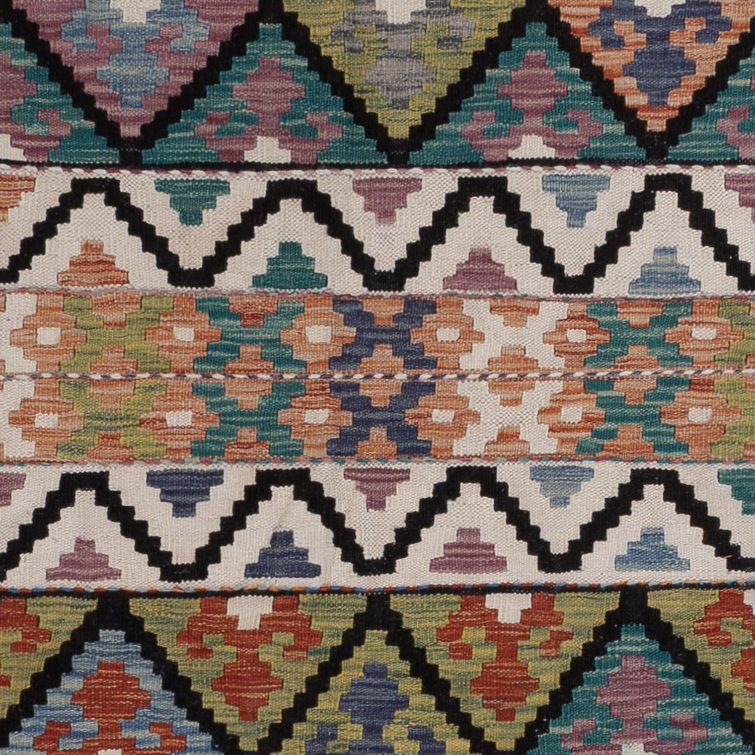 Kelimteppe - Splash - 236 x 176 cm - flerfarget