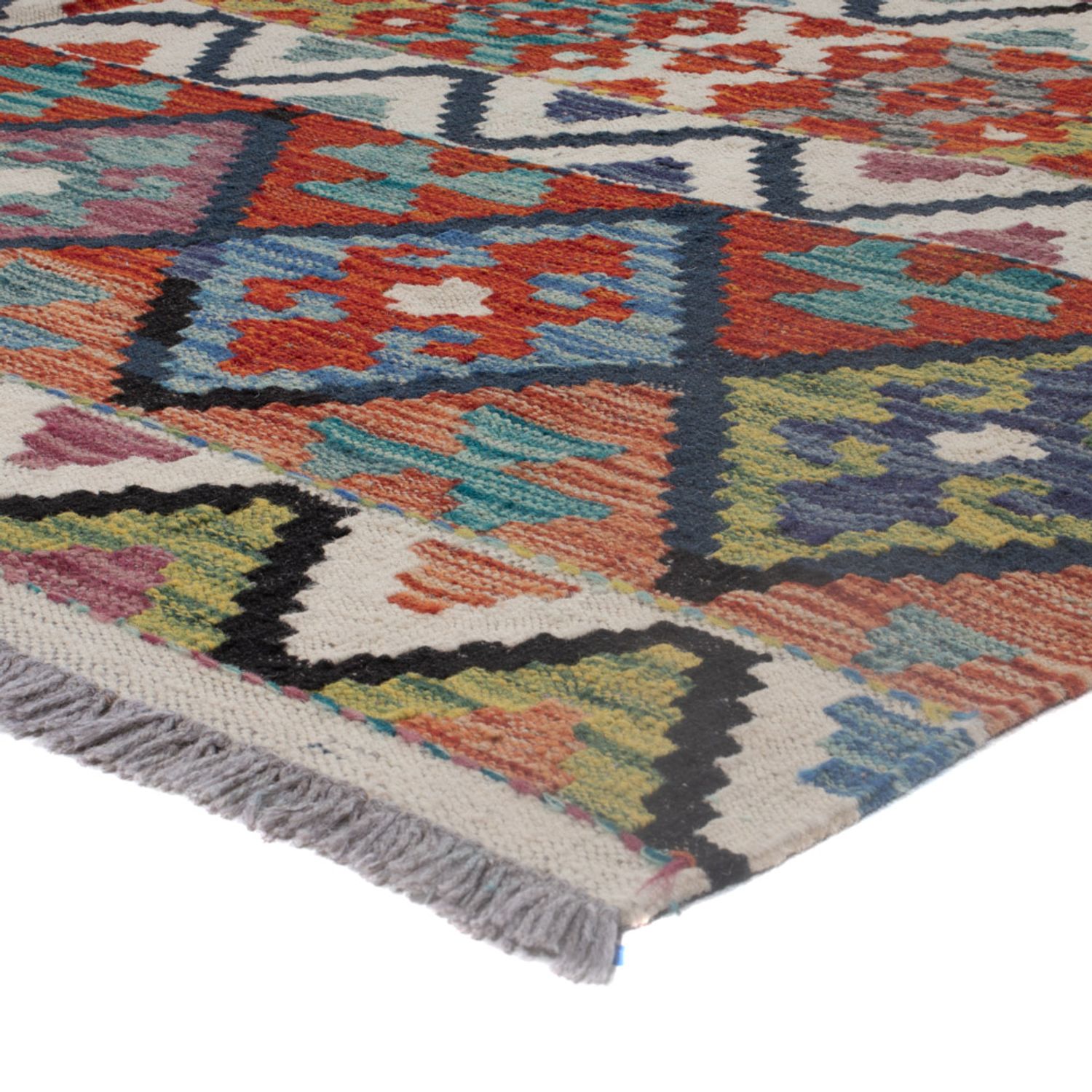 Kelim Rug - Splash - 237 x 176 cm - multicolored