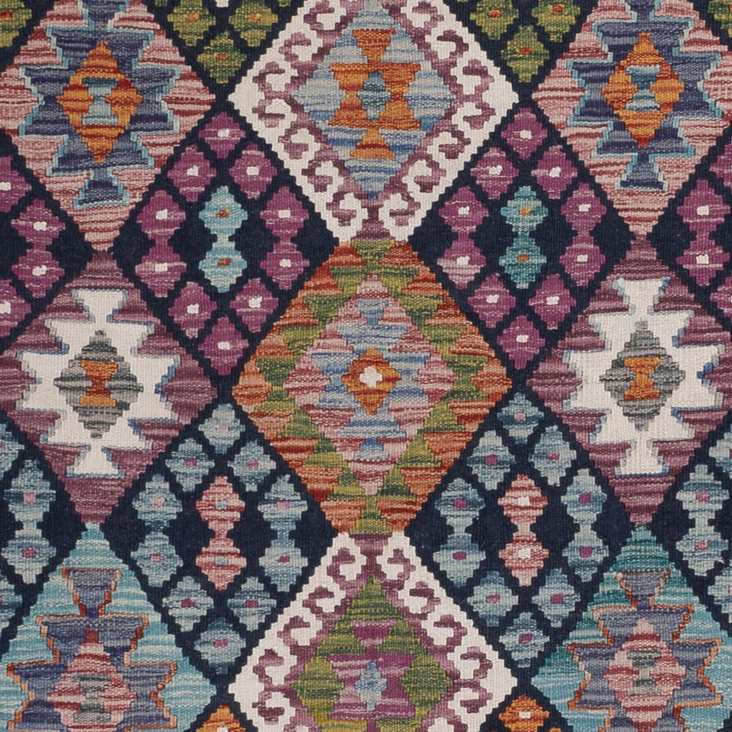 Kelim Teppich - Splash - 252 x 177 cm - mehrfarbig