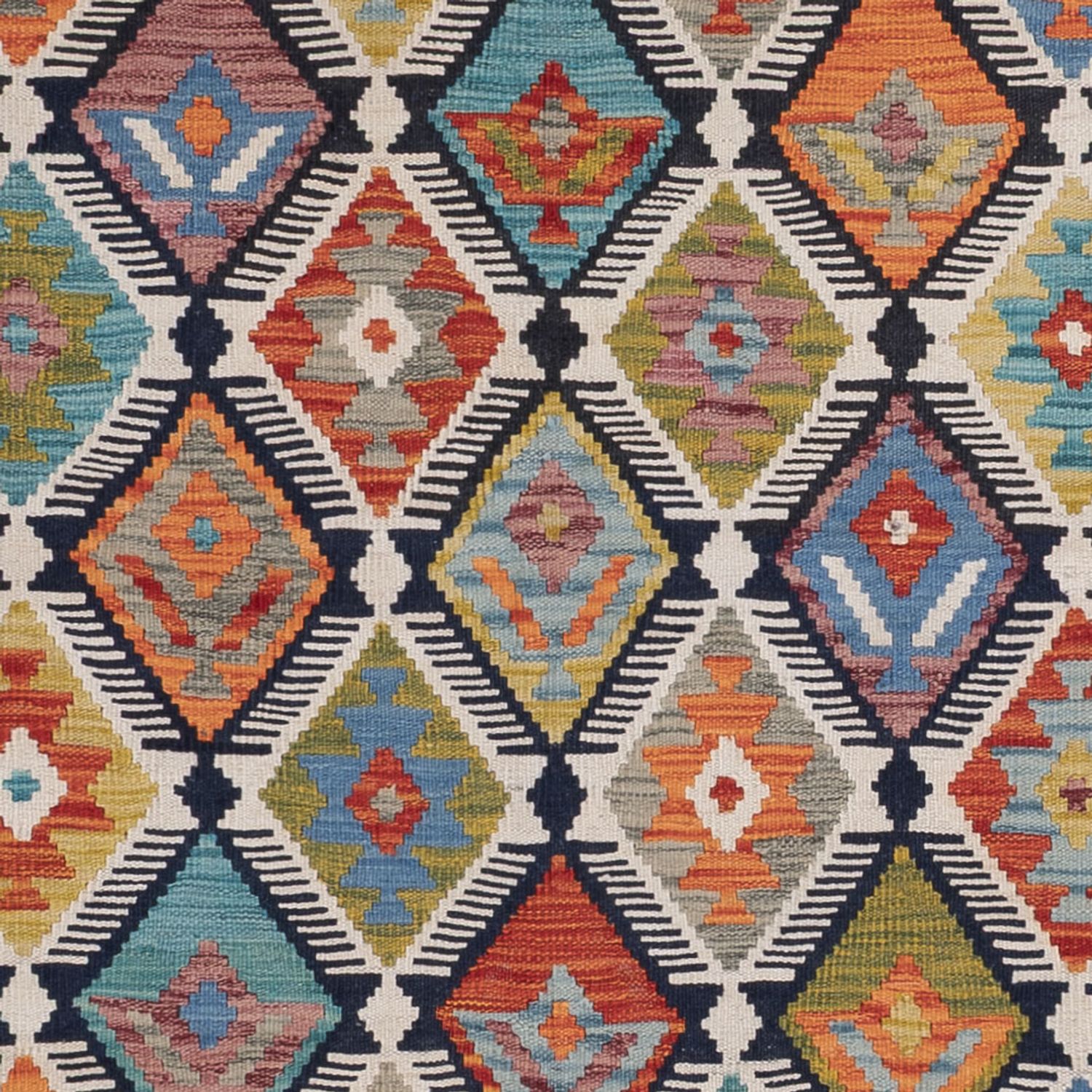 Kelimteppe - Splash - 240 x 180 cm - flerfarget