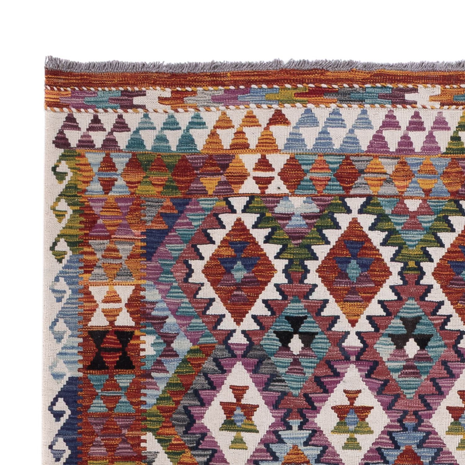 Kelimteppe - Splash - 253 x 167 cm - flerfarget