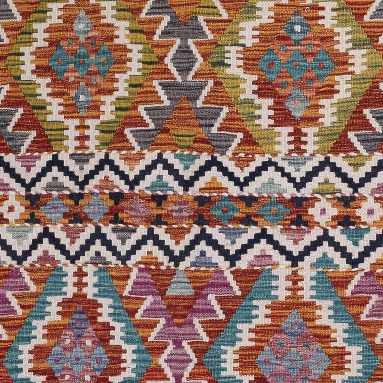 Kelimteppe - Splash - 256 x 175 cm - flerfarget