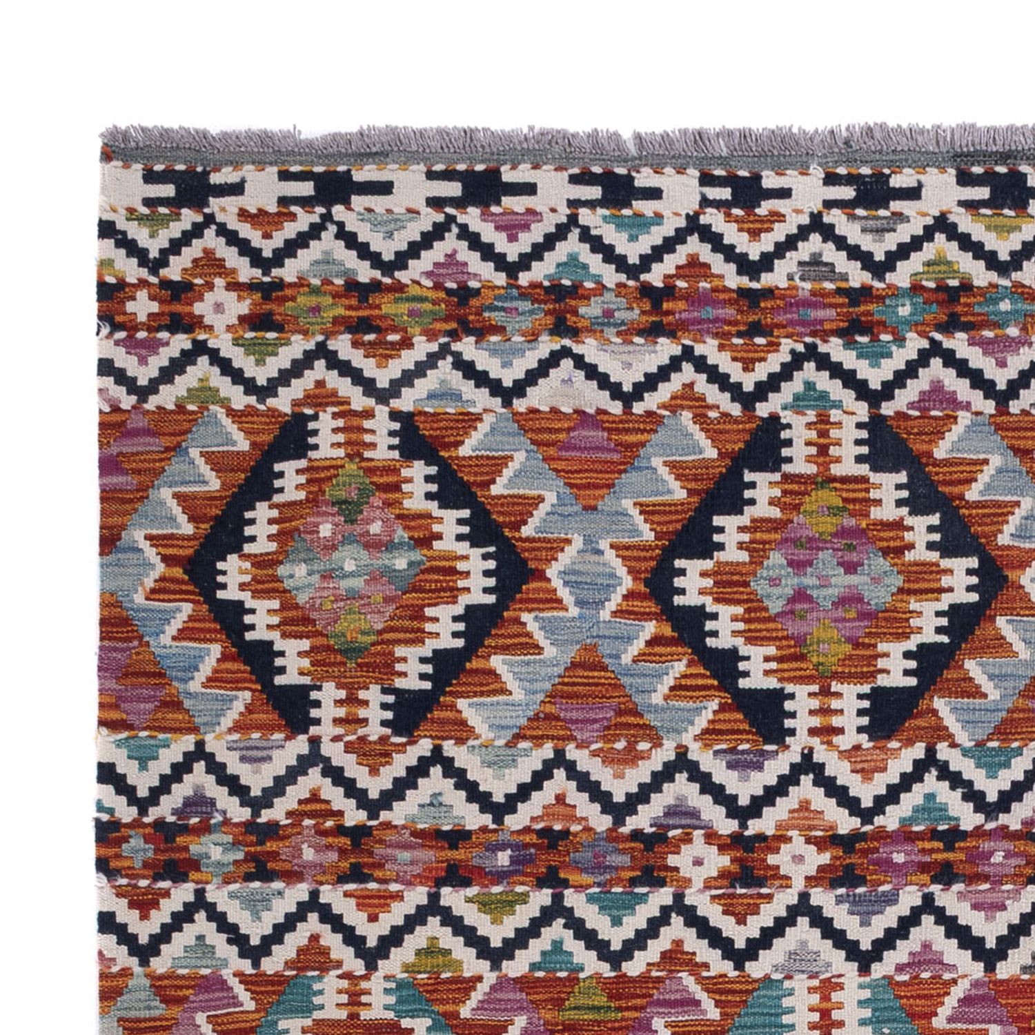 Kelimteppe - Splash - 256 x 175 cm - flerfarget