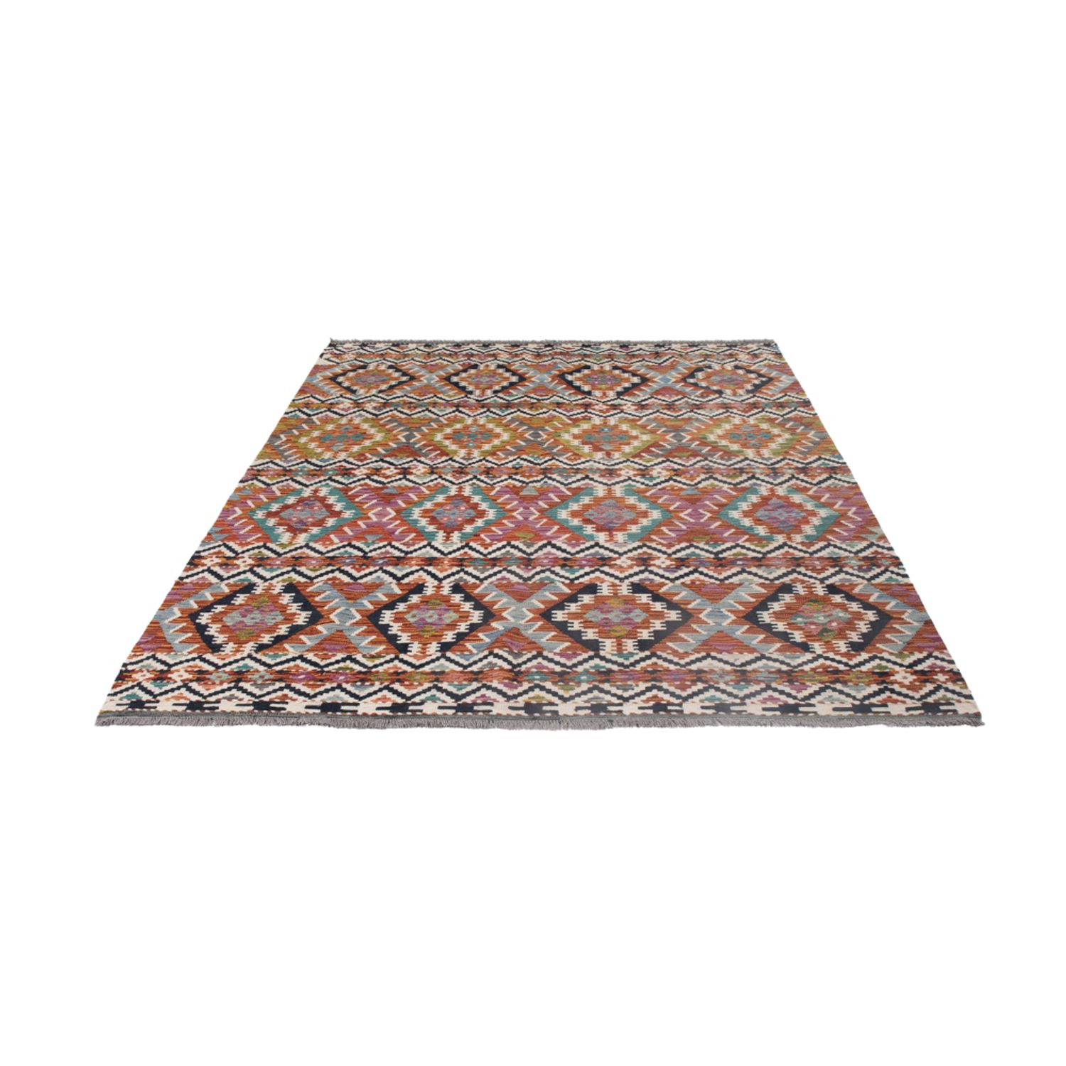 Kelimteppe - Splash - 256 x 175 cm - flerfarget