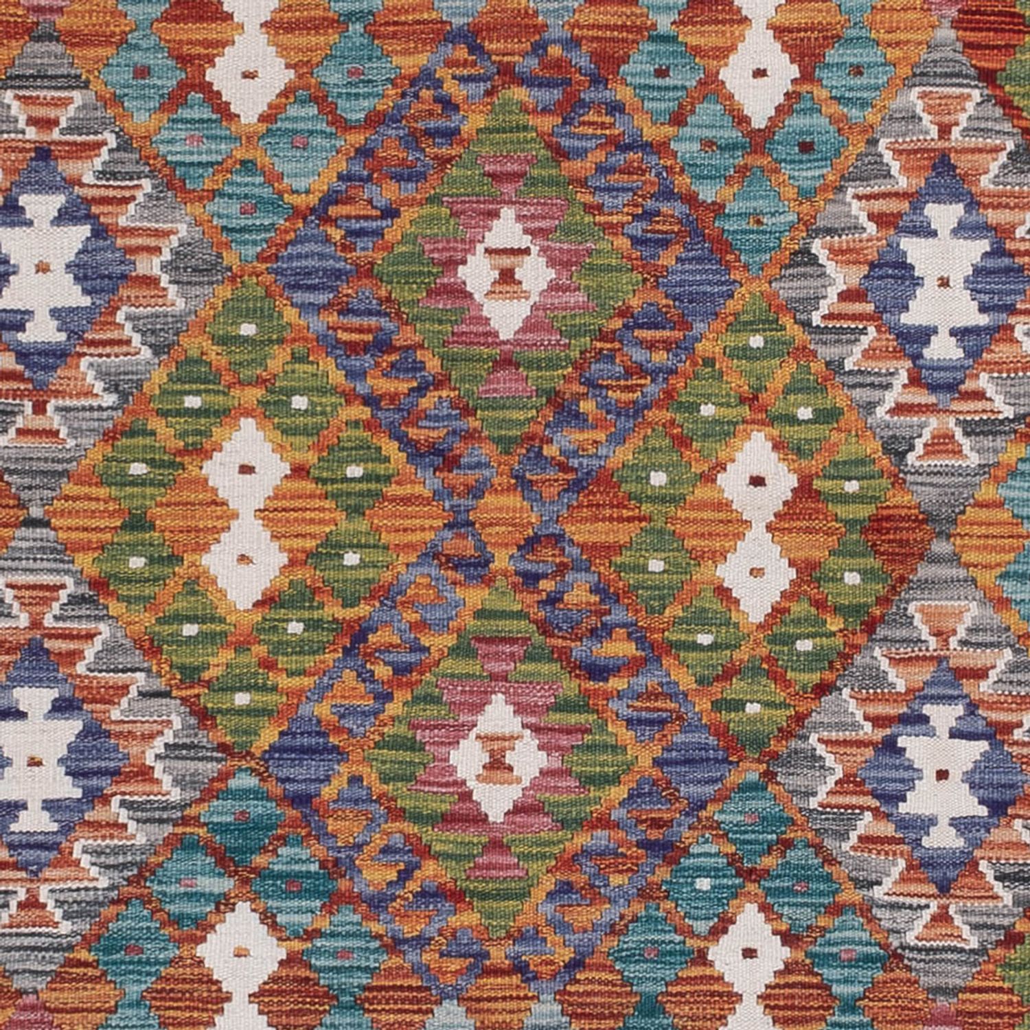 Kelim Rug - Splash - 247 x 178 cm - multicolored