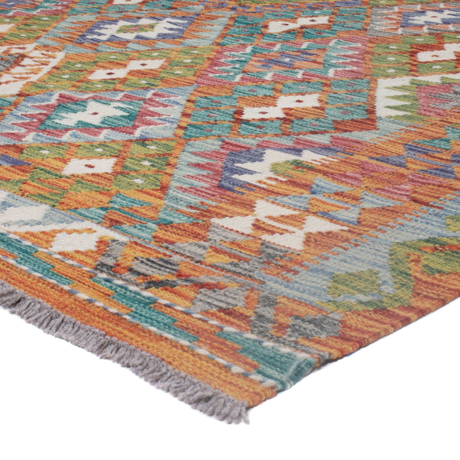 Kelim Rug - Splash - 247 x 178 cm - multicolored