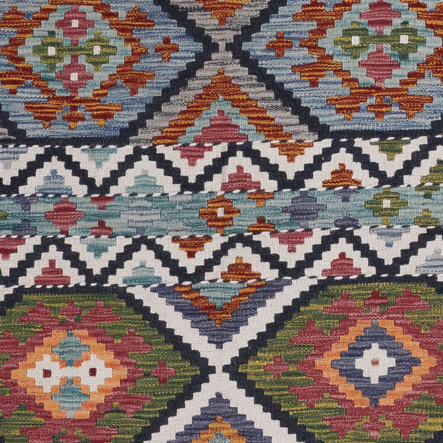 Kelimteppe - Splash - 256 x 190 cm - flerfarget