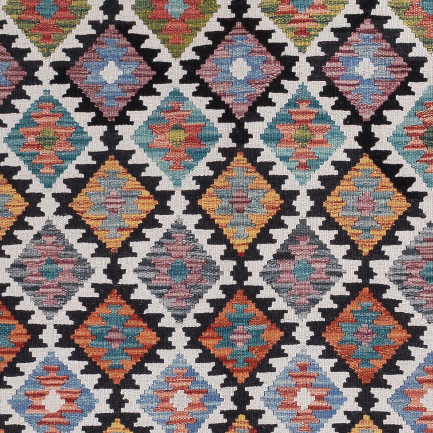 Kelim Rug - Splash - 241 x 185 cm - multicolored