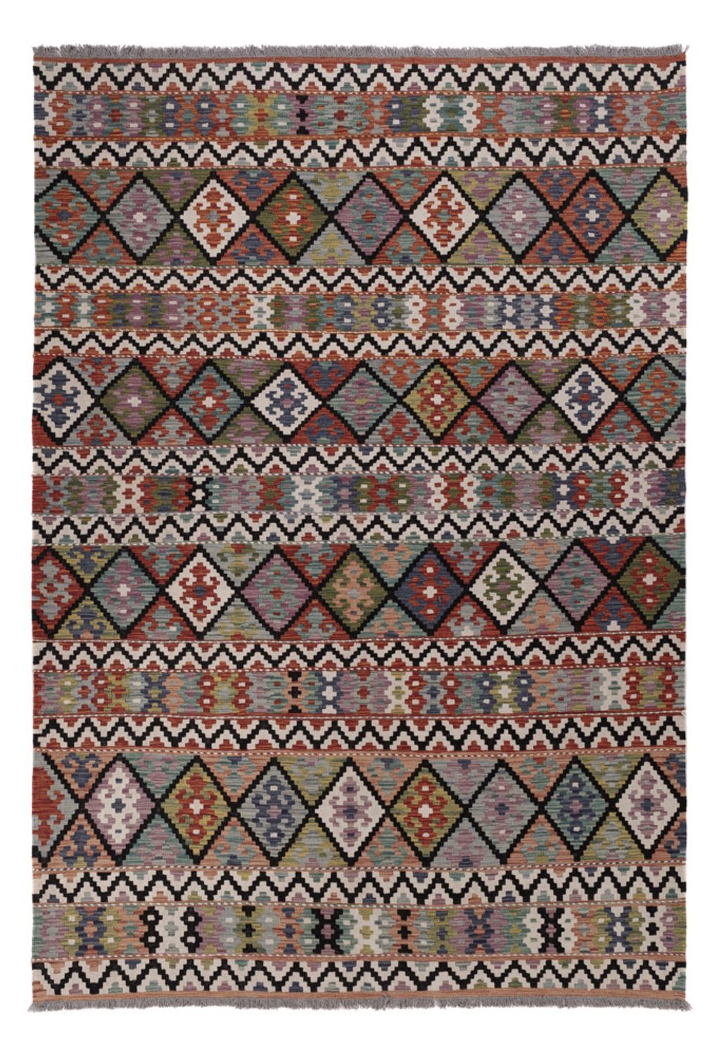 Kelim Rug - Splash - 287 x 197 cm - multicolored