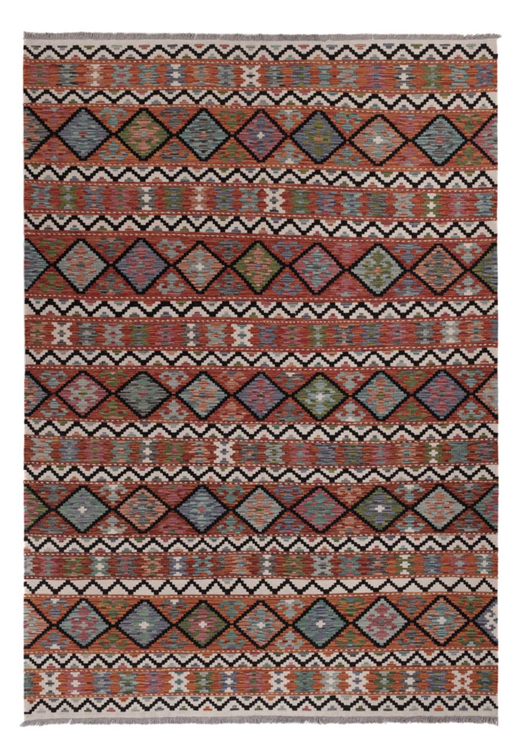 Kelim Rug - Splash - 293 x 207 cm - multicolored