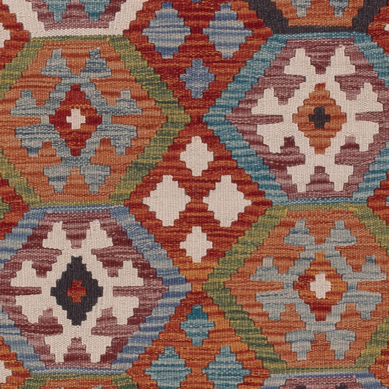 Kelim Rug - Splash - 192 x 157 cm - multicolored